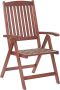 Beliani TOSCANA Garden Chair Donkere houtkleur Acaciahout - Thumbnail 1