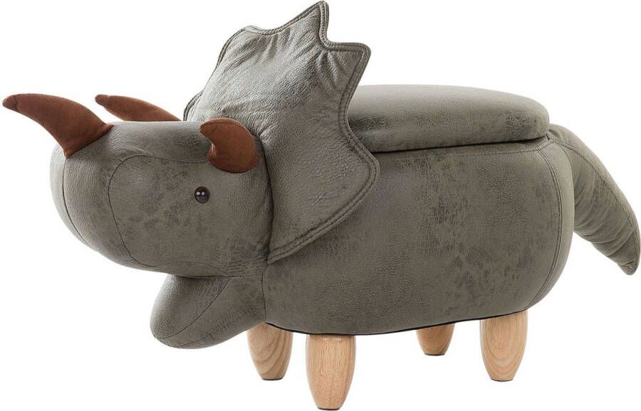 Beliani TRICERATOPS Dierenhocker-Groen-Polyester