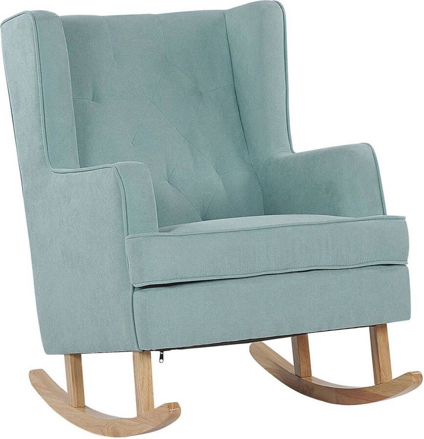 Beliani TRONDHEIM Schommelfauteuil-Groen-Polyester