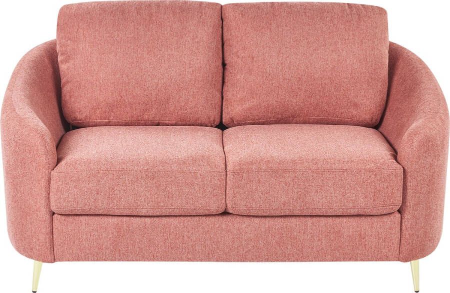 Beliani TROSA Tweezitsbank-Roze-Polyester