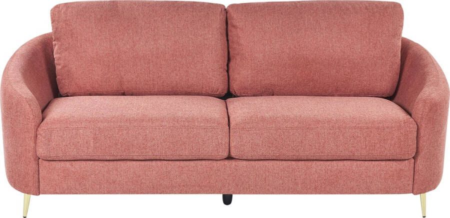 Beliani TROSA Driezitsbank-Roze-Polyester