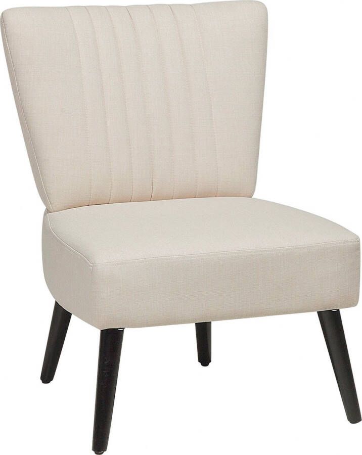 Beliani VAASA Fauteuil-Beige-Polyester