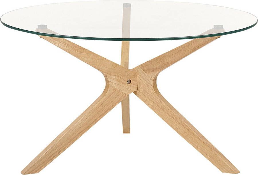 Beliani VALLEY Salontafel-Transparant-Veiligheidsglas