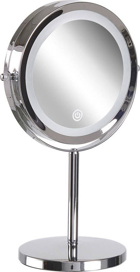 Beliani VERDUN make-up spiegel Zilver Metaal
