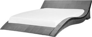 Beliani VICHY Futon tweepersoonsbed grijs Fluweel