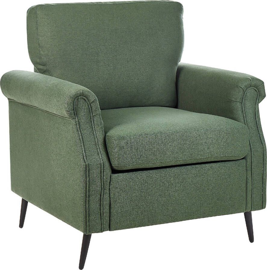 Beliani VIETAS Fauteuil Groen Polyester