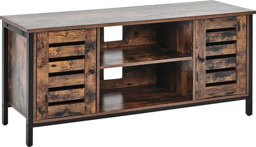 Beliani VILSECK TV-meubel donkere houtkleur Spaanplaat