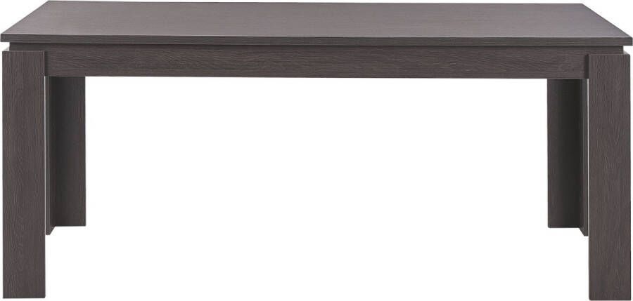 Beliani VITON Eettafel Donkere houtkleur 90 x 180 cm MDF