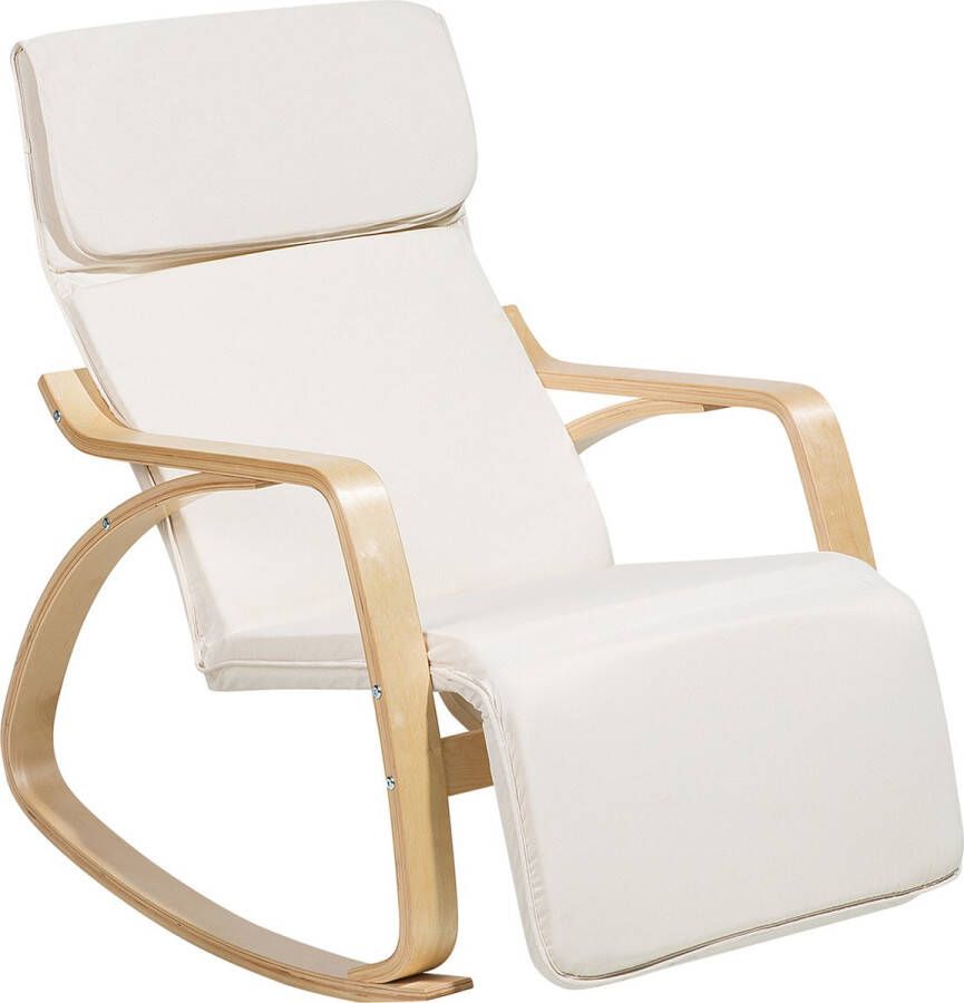 Beliani WESTON Schommelfauteuil-Beige-Polyester