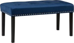 Beliani YORKTON Voetenbank fluweel 43 x 102 cm