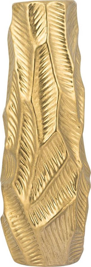 Beliani ZAFAR Decoratieve vaas goud Keramiek