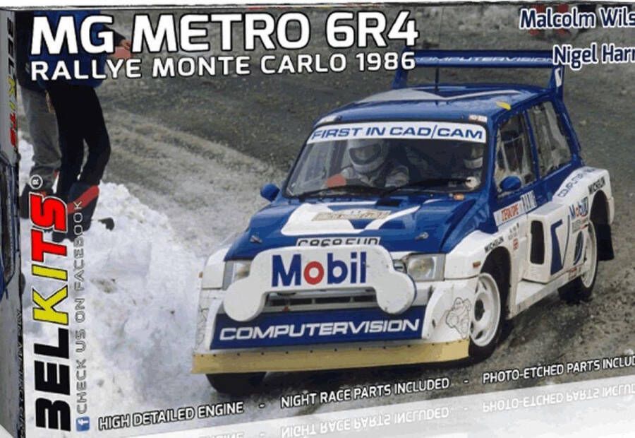 Belkin MG Metro 6R4 Rallye Monte Carlo 1986 Belkits modelbouw pakket 1:24