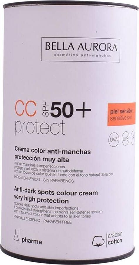 Bella Aurora Anti Bruine vlekken Zonnebrandcrème Cc Protect SPF 50 (30 ml)