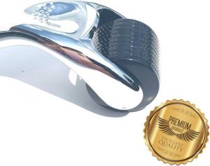 BellaStella Dermaroller – Titanium 540 Micro-Needle 0.5mm Zilver – Derma roller – Dermaroller 0 5 Titanium – Huidverjongingsapparaat – Gezichts- en huidverzorging