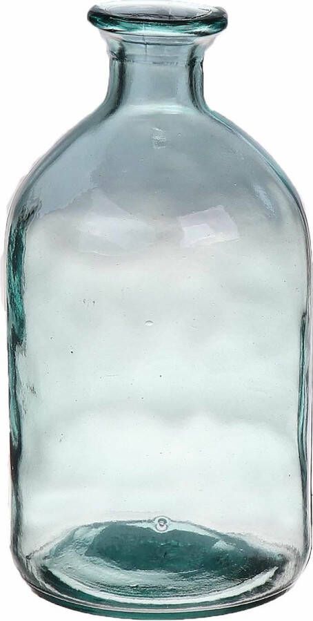 Bellatio Design Bloemenvaas helder transparant gerecycled glas D11 x H21 cm Vazen