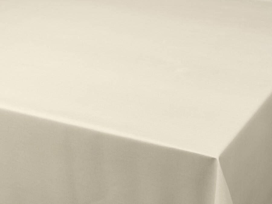 Bellatio Design Tafelzeil tafelkleed gemeleerd creme look 140 x 250 cm Tuintafelkleed