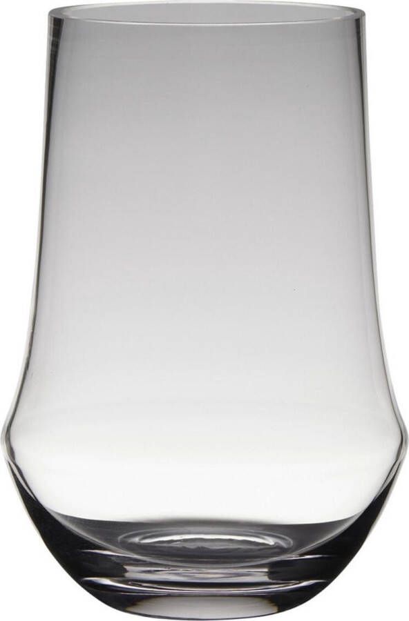 Merkloos Sans marque Transparante luxe stijlvolle vaas vazen van glas 25 x 17 cm Bloemen boeketten vaas voor binnen gebruik