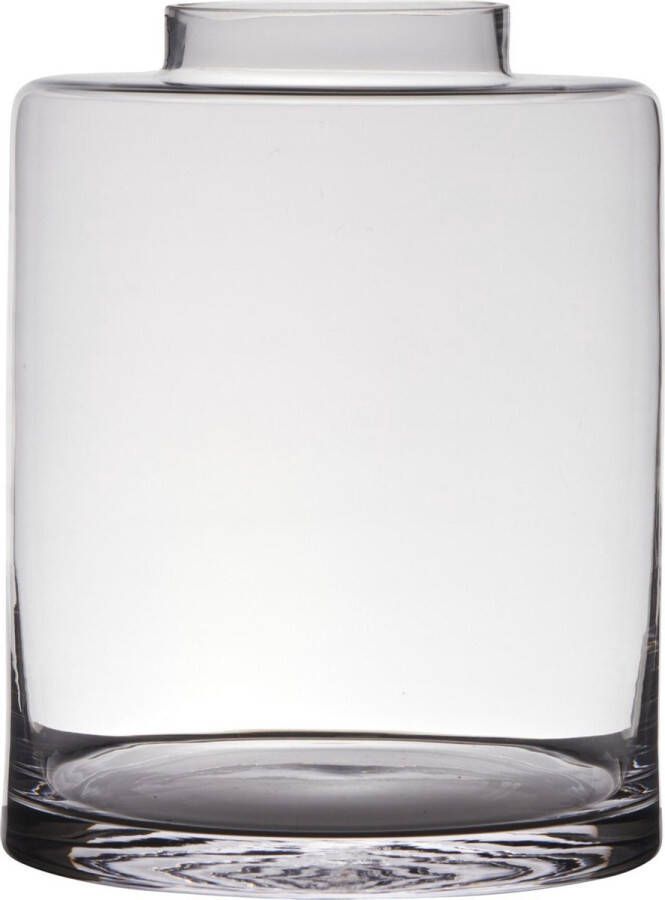 Merkloos Sans marque Transparante luxe stijlvolle vaas vazen van glas 25 x 19 cm Bloemen boeketten vaas voor binnen gebruik