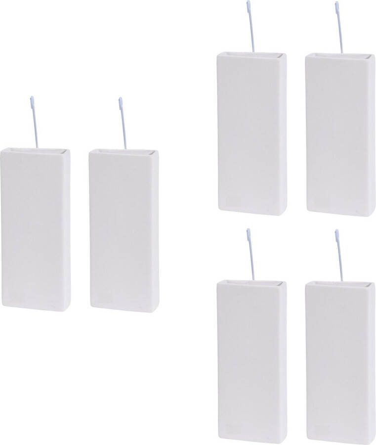 Bellatio Design Waterverdamper radiator 12x dolomiet wit 8x20 cm luchtbevochtiger radiator verdampingsbakje