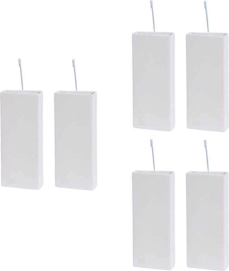 Bellatio Design Waterverdamper radiator 6x dolomiet wit 8x20 cm luchtbevochtiger radiator verdampingsbakje