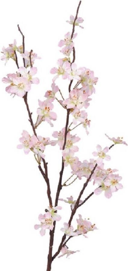 Bellatio Flowers & Plants Roze appelbloesem kunstbloem tak met 57 bloemetjes 84 cm Nepbloemen Kunstbloemen