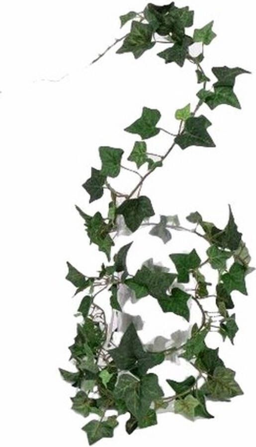 Bellatio Flowers & Plants Groene slingerplant Hedera Helix klimop kunstplant 180 cm voor binnen kunstplanten nepplanten Woondecoraties