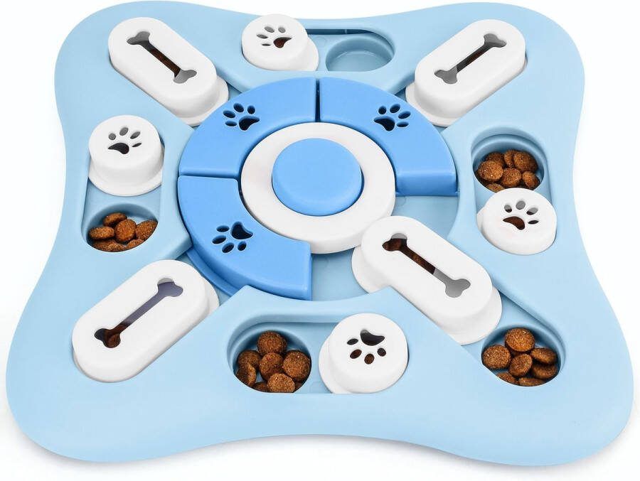 BELLE VOUS Honden Puzzel Slow Feeder Speelgoed Non-Slip Puppy Snoep Dispenser Kom voor Grote of Kleine Honden Interactief Hondenvoeding Speelgoed IQ Training en Hersenstimulatie Entertainment