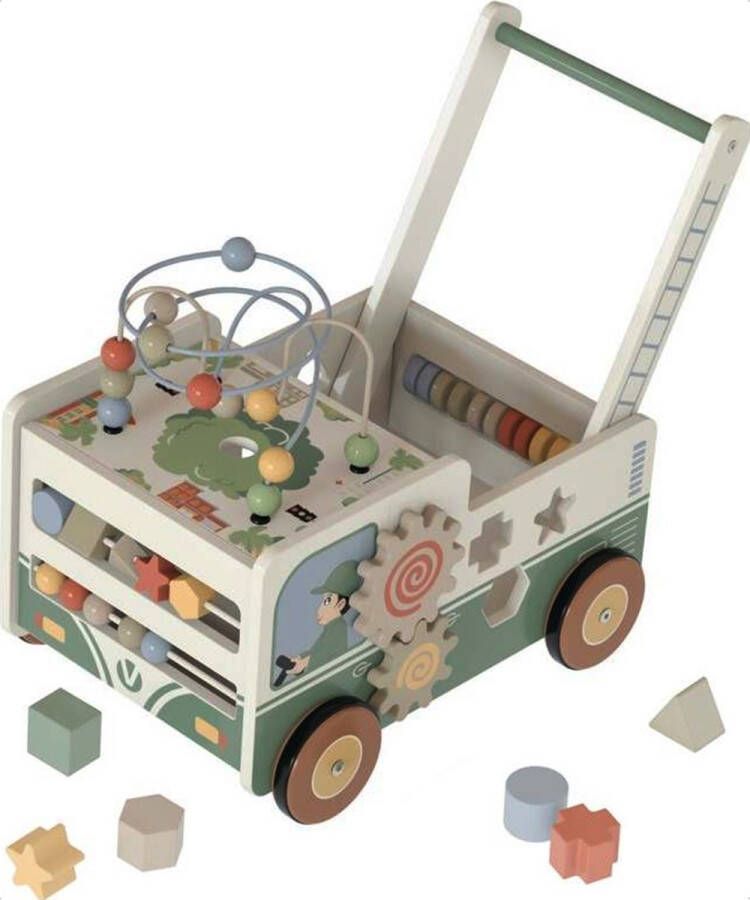 Bellettini Veicolo Loopwagen Speelgoed 1 jaar Baby Walker- Green