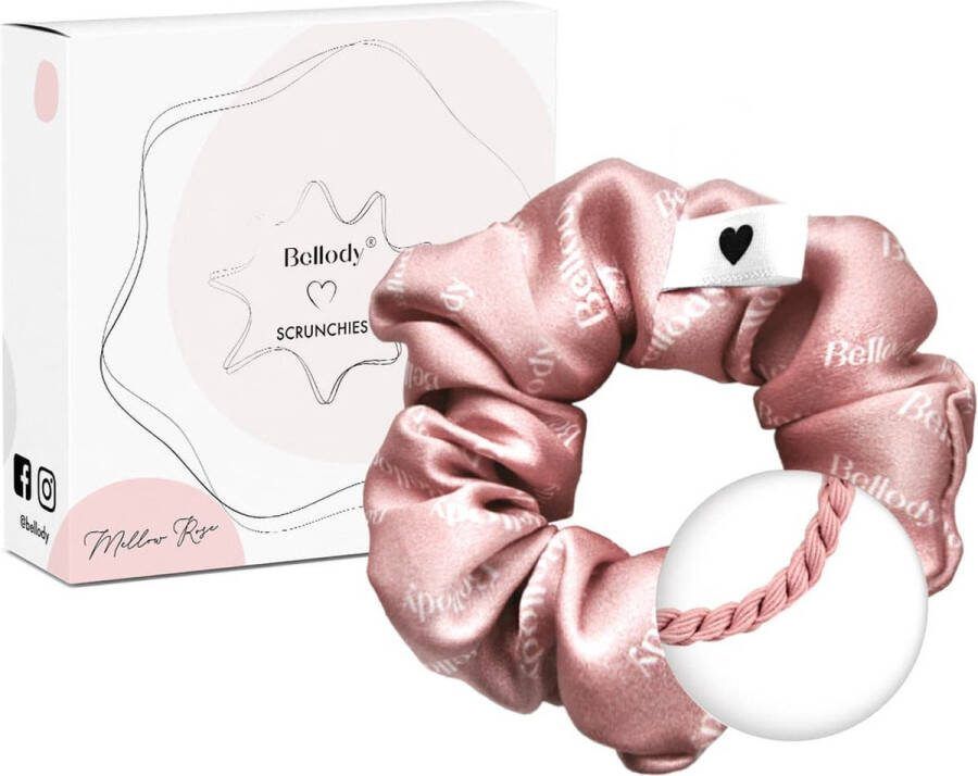 Bellody Haarband Original Silk Scrunchies Mellow Rose