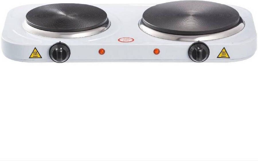 Merkloos Elektrische kookplaat tweepits vrijstaand portable 25 cm Elektrische kookplaat