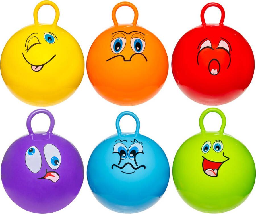 Bellus toys Skippybal grappige gezichten per stuk