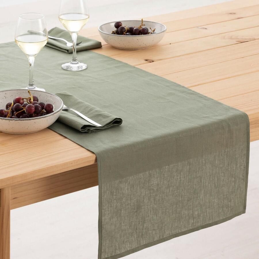 Belum Tafelloper Militair groen 45 x 140 cm