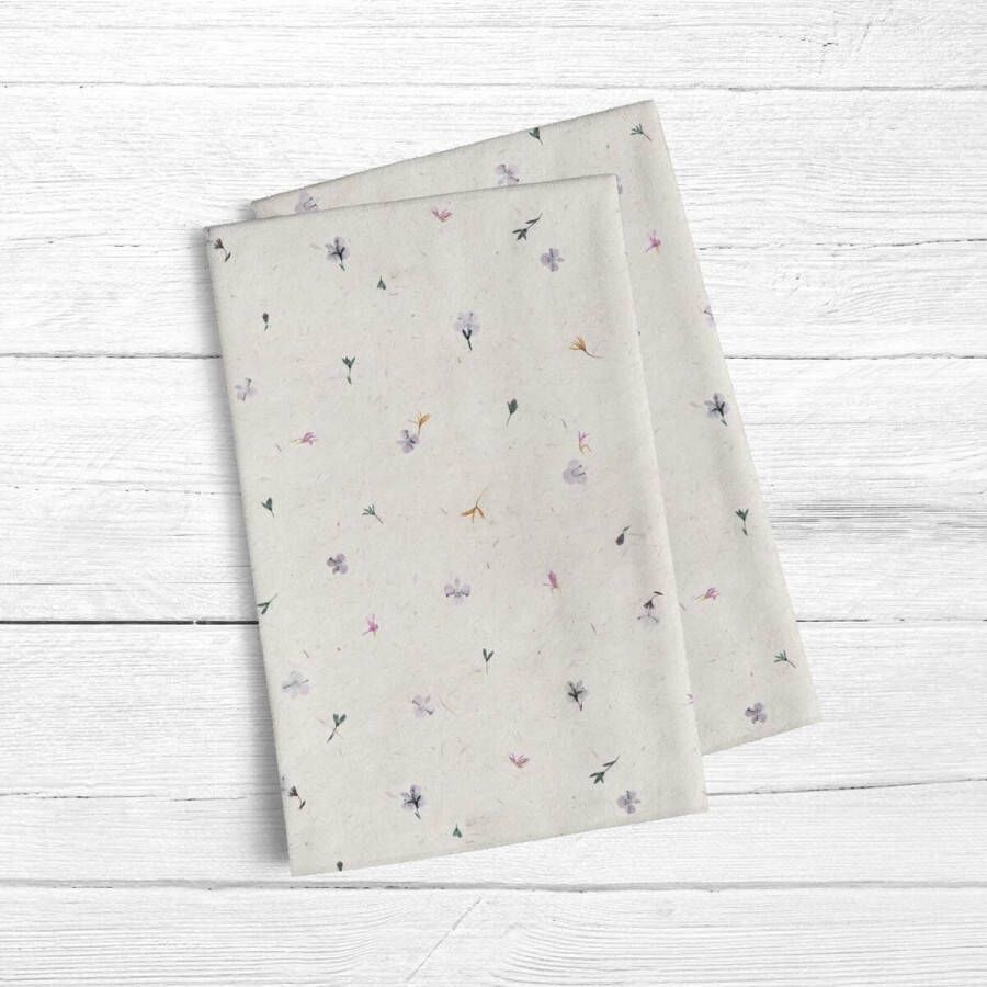 Belum Keukendoek 0120-343 45 x 70 cm Blommor 2 Stuks