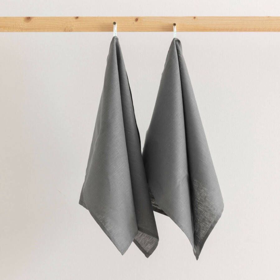 Belum Keukendoek Antraciet 45 x 70 cm 2 Stuks