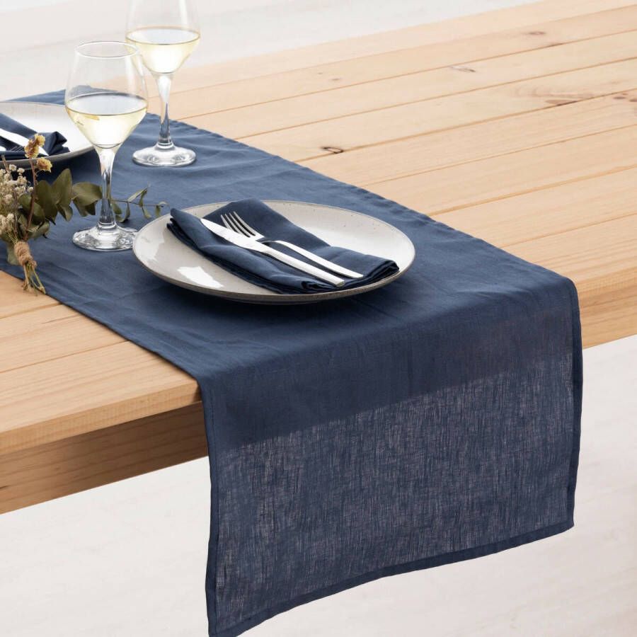 Belum Tafelloper Marineblauw 45 x 140 cm