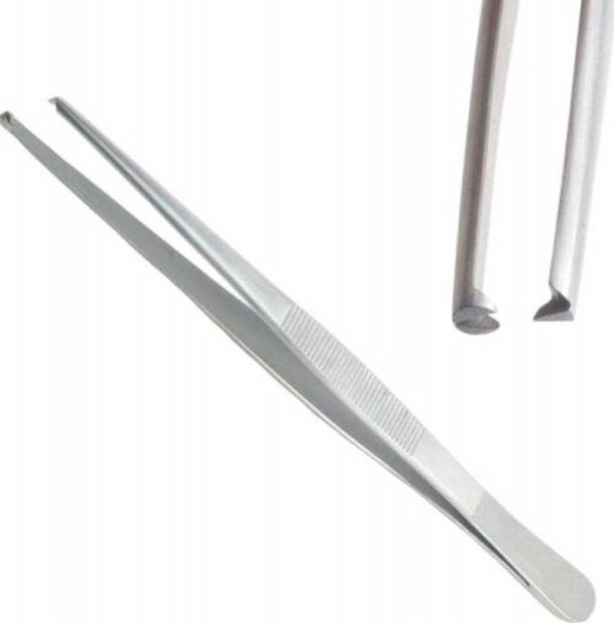 Belux Surgical Belux Surigcal Instruments Standaard chirurgische pincet 1x2 tanden 15.50 CM RVS