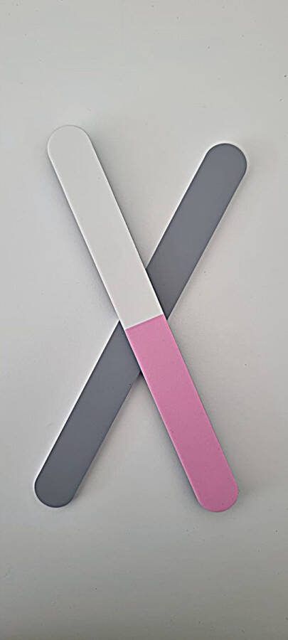 Belux Surgical Insruments Belux Surgical Instruments Nagelvijl met 3 Vlakken Grof Medium Fijn Nagelverzorging set van 2- 18 cm