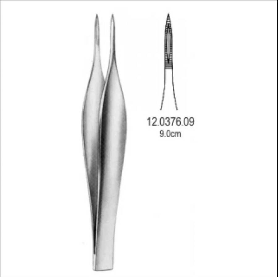 Belux Surgical Instruements Belux surgical Instruments Feilchenfeld Splinter pincet 9cm 1+1 Gratis