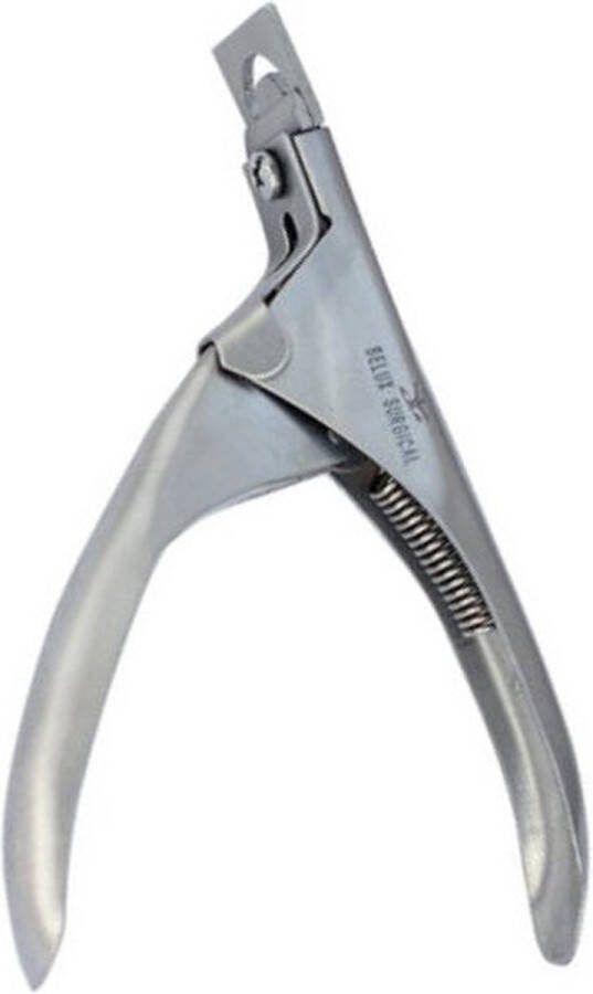 Belux Surgical Instruments Nageltip Knipper Acrylnagels Nagelschaar Nagelknipper kunstnagels Zilver