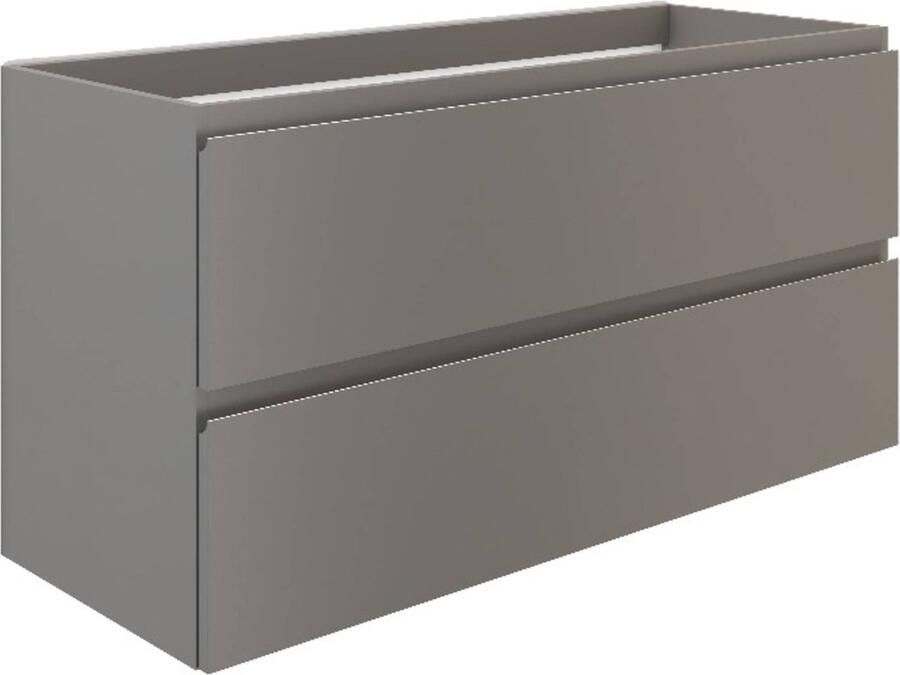 Ben Vario Wastafel Onderkast 80x51x60 cm Wit Mat Badkamerkast Wastafelmeubel met Uitsparing