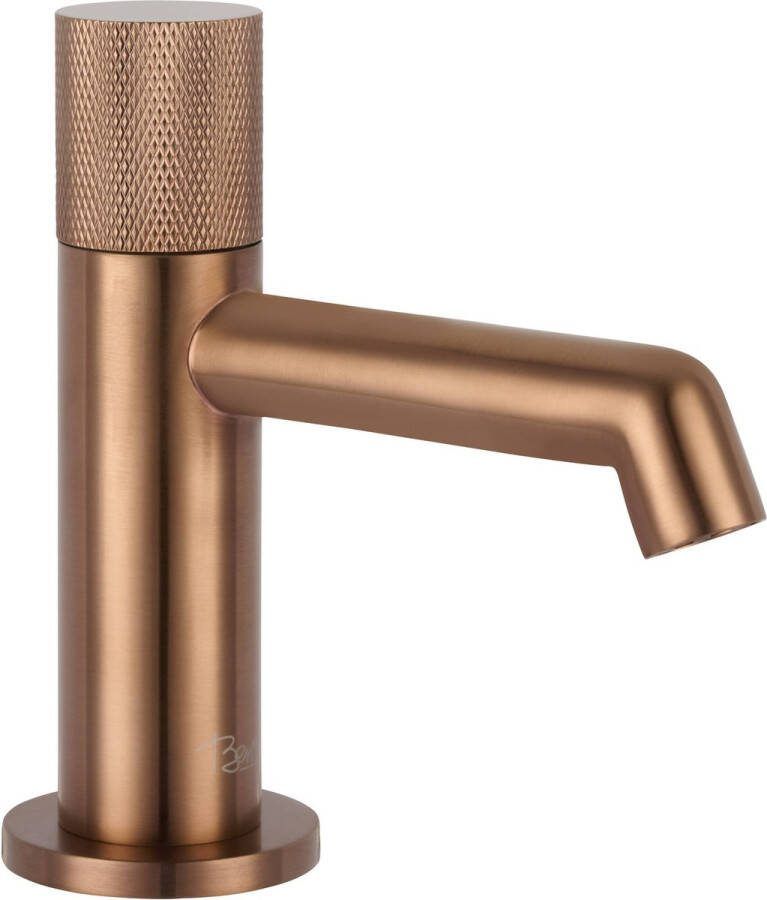 Ben Engraved Cross Fonteinkraan 13.20 cm Koper Toiletkraan Koudwaterkraan WC Kraan