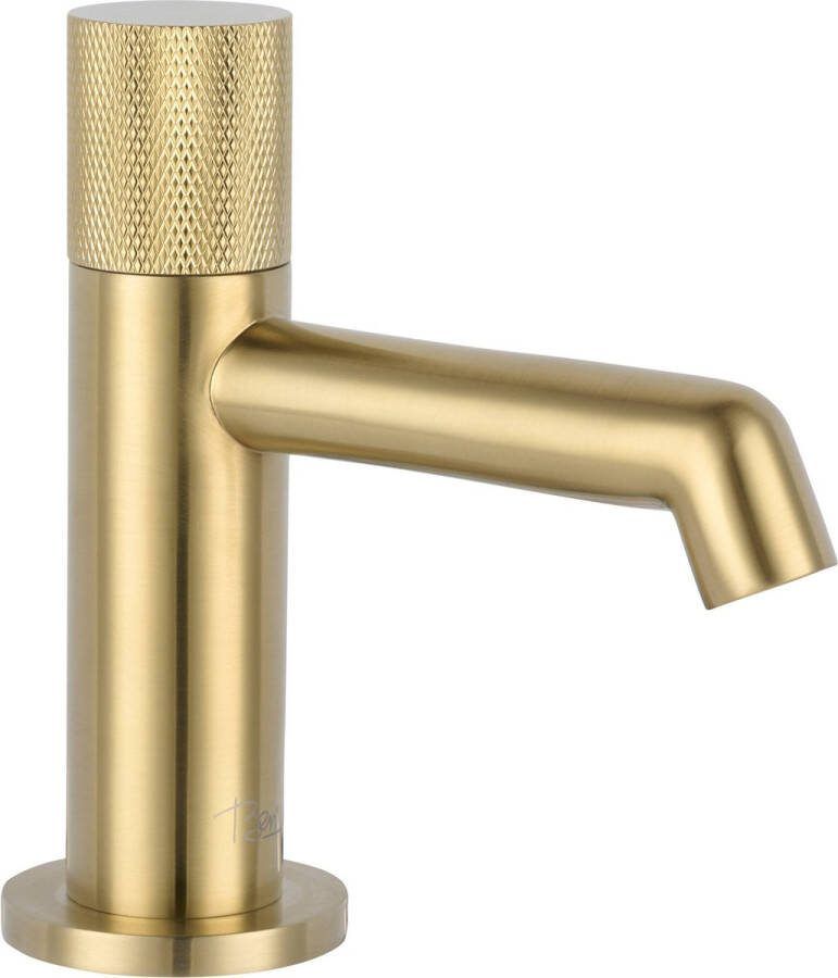 Ben Engraved Cross Fonteinkraan 13.20 cm Messing Toiletkraan Koudwaterkraan WC Kraan