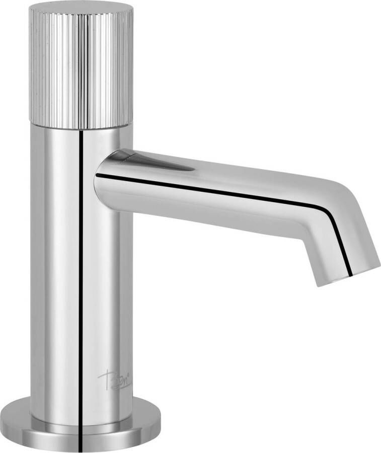 Ben Engraved Line Fonteinkraan 13.20 cm Chroom Messing Toiletkraan Koudwaterkraan WC Kraan