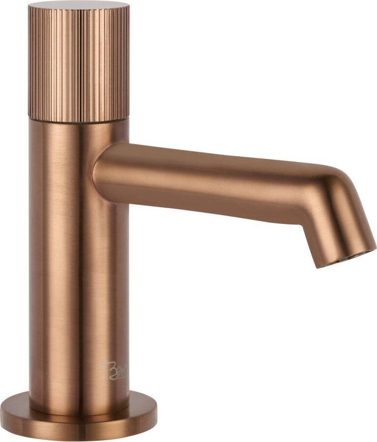 Ben Engraved Line Fonteinkraan 13.20 cm Koper Toiletkraan Koudwaterkraan WC Kraan