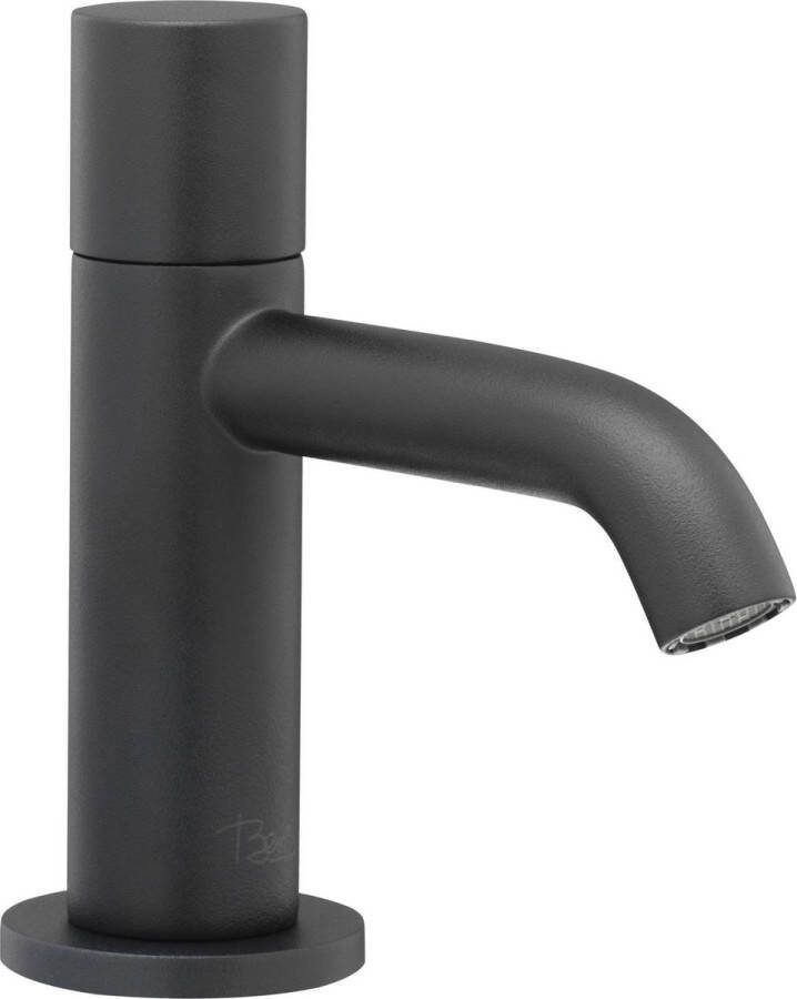 Ben Lavion Fonteinkraan 13.00 cm Zwart Messing Toiletkraan Koudwaterkraan WC Kraan