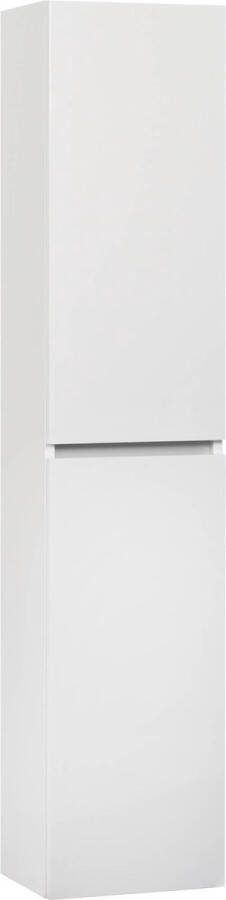 Ben Limara Badkamerkast 35x29x165 cm Glans Wit Kolomkast Badkamer Hoog Opbergkast