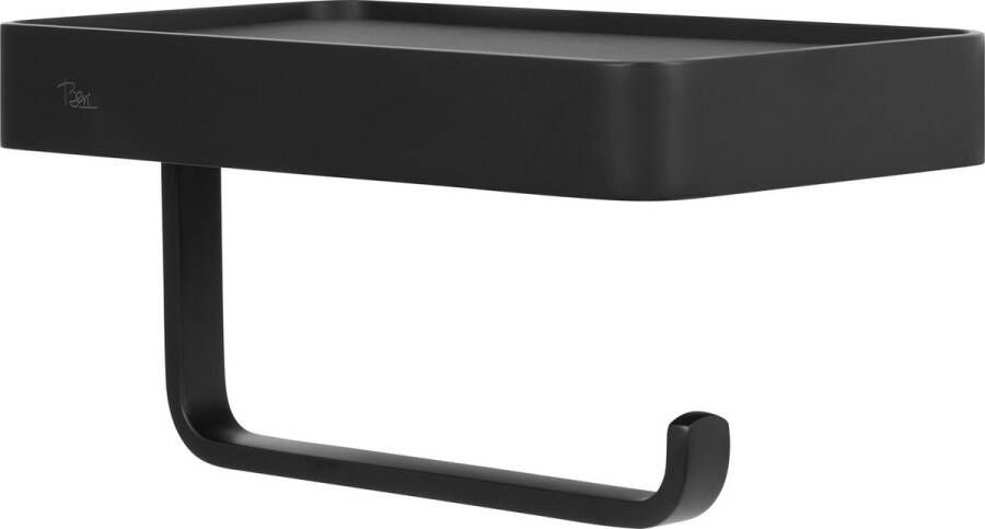 Ben Mykanto Toiletrolhouder 18 8x10x9 cm Mat Zwart