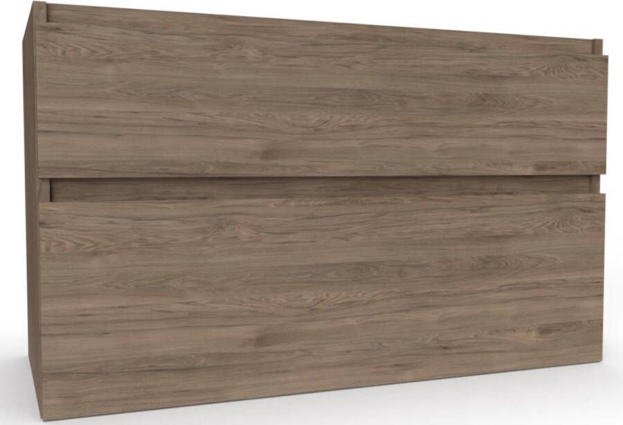 Ben Tendenza Wastafel Onderkast 100x44.5x60 cm Bruin Badkamerkast Wastafelmeubel met Uitsparing