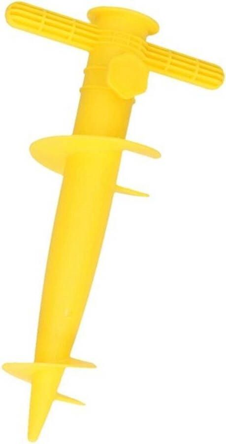 Ben Tools Gele parasolhouder parasolboor 30 cm parasolvoet parasolstandaard