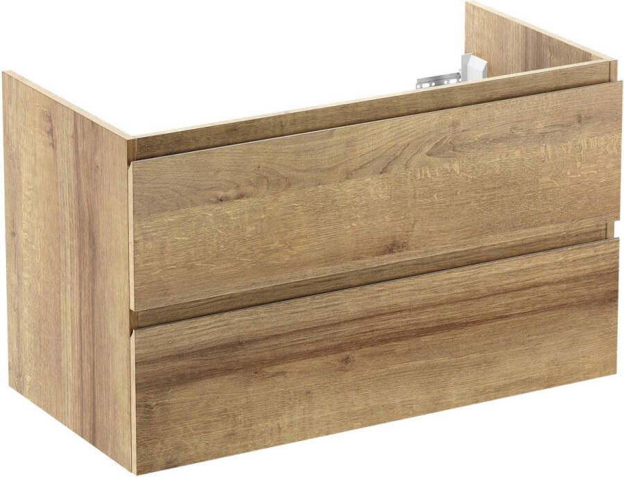 Ben Vario Wastafel Onderkast 100x40x60 cm Eiken Badkamerkast Wastafelmeubel zonder Uitsparing